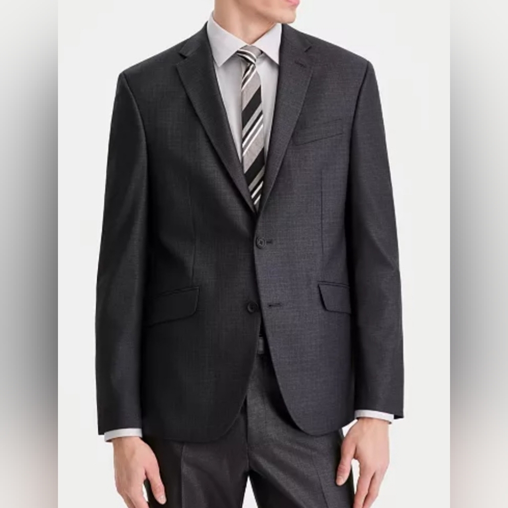 Kenneth Cole Dark Graphite Men's 2 Piece Suit